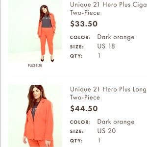 Unique 21 Ankle length suit